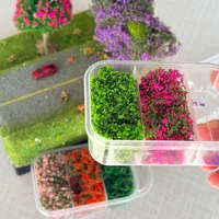 3colors Combination Miniature Model Colorful Flower Vines, Simulation Vine with Storage Box for DIY Mini Model Railway 4