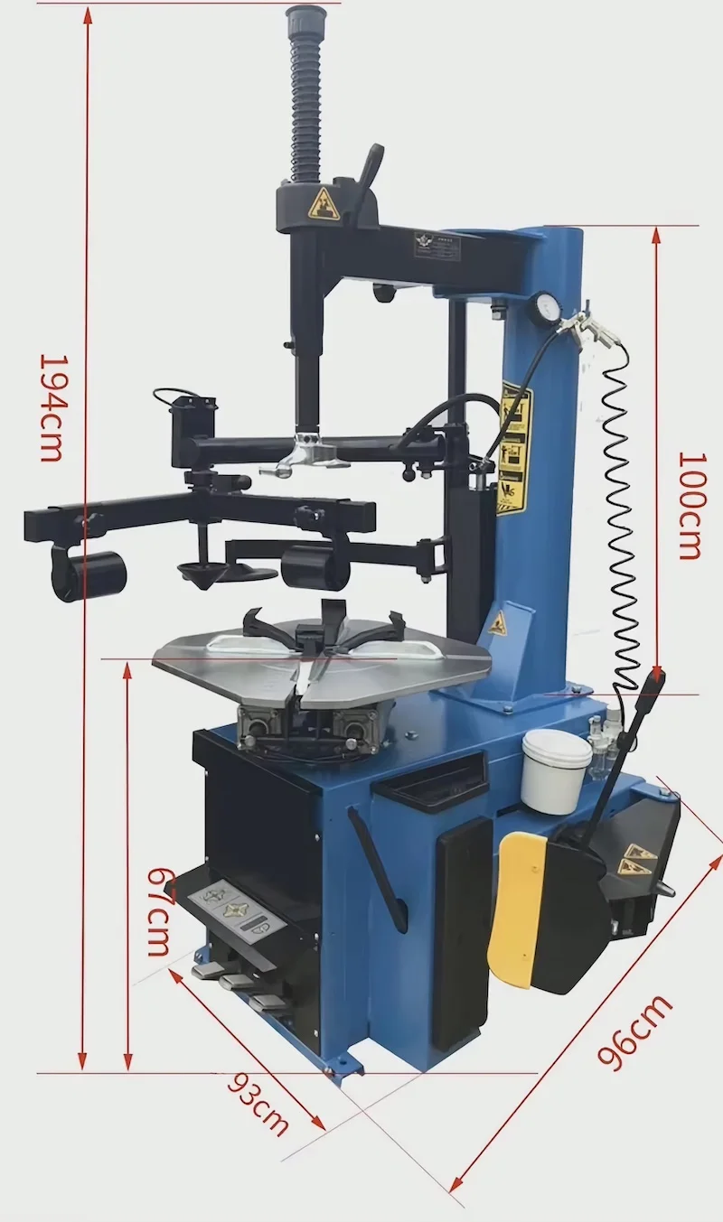 24-Inch Fully Automatic Tire Changer and Wheel Balancer Combination Machine for Tire and Rubber Product Manufacturing