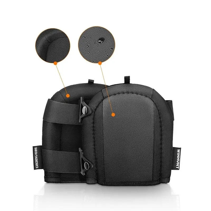 وسادات الركبة الصناعية الساخنة AA63 مع قبضة مضادة للانزلاق - لإصلاح المنزل والبناء وأعمال العمل - زوج واحد متضمن #4