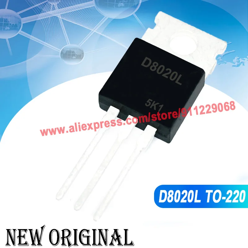 (5 Pieces) D8020L  TO-220 20A 800V