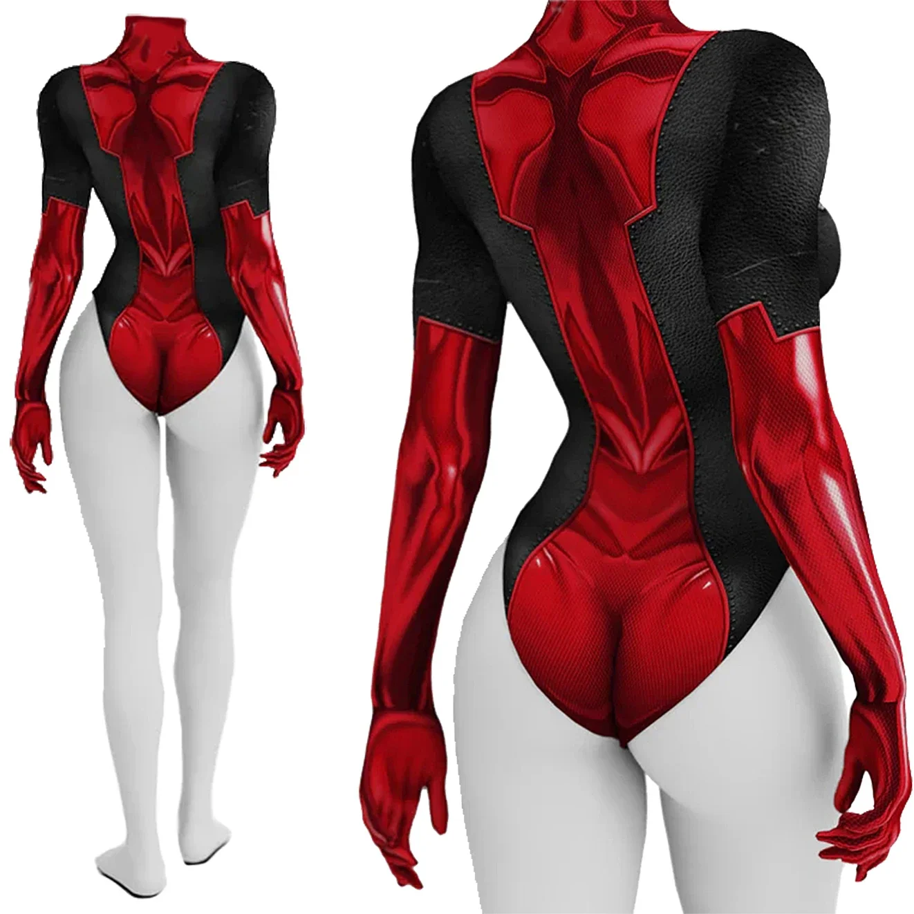 Deadpool Swimsuit Cosplay Costume Superhero Wade Winston Spandex Bodysuit Girls Bathing Suits Zentai Bikini Halloween Costume