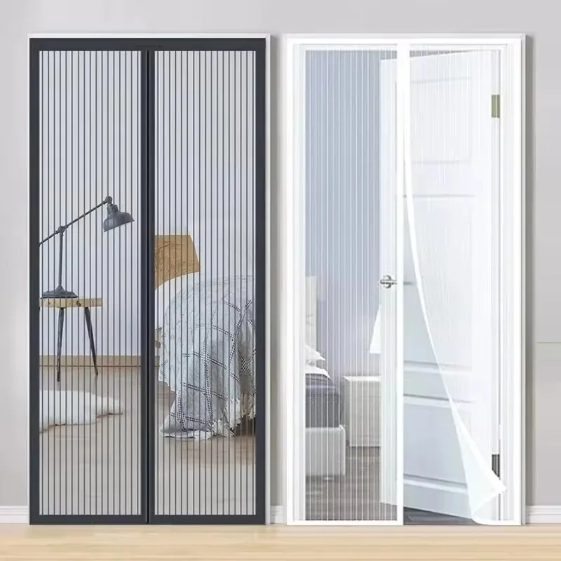 Anti Mosquito Door Curtain Invisible Ventilate Door Screen No Punching Magnetic Automatic Closing Anti Fly Bug Insect Screen