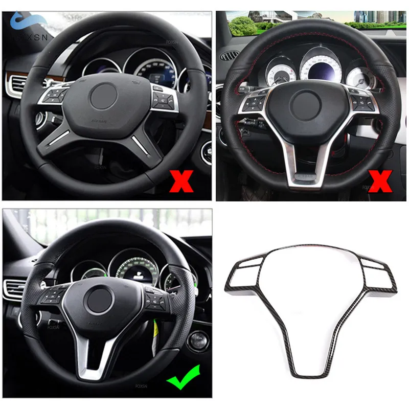 Car Steering Wheel Panel Switch Button Frame Trim For Mercedes Benz W246 W212 W207 W117 W218 AMG X156 R172 X204 ABS Accessories