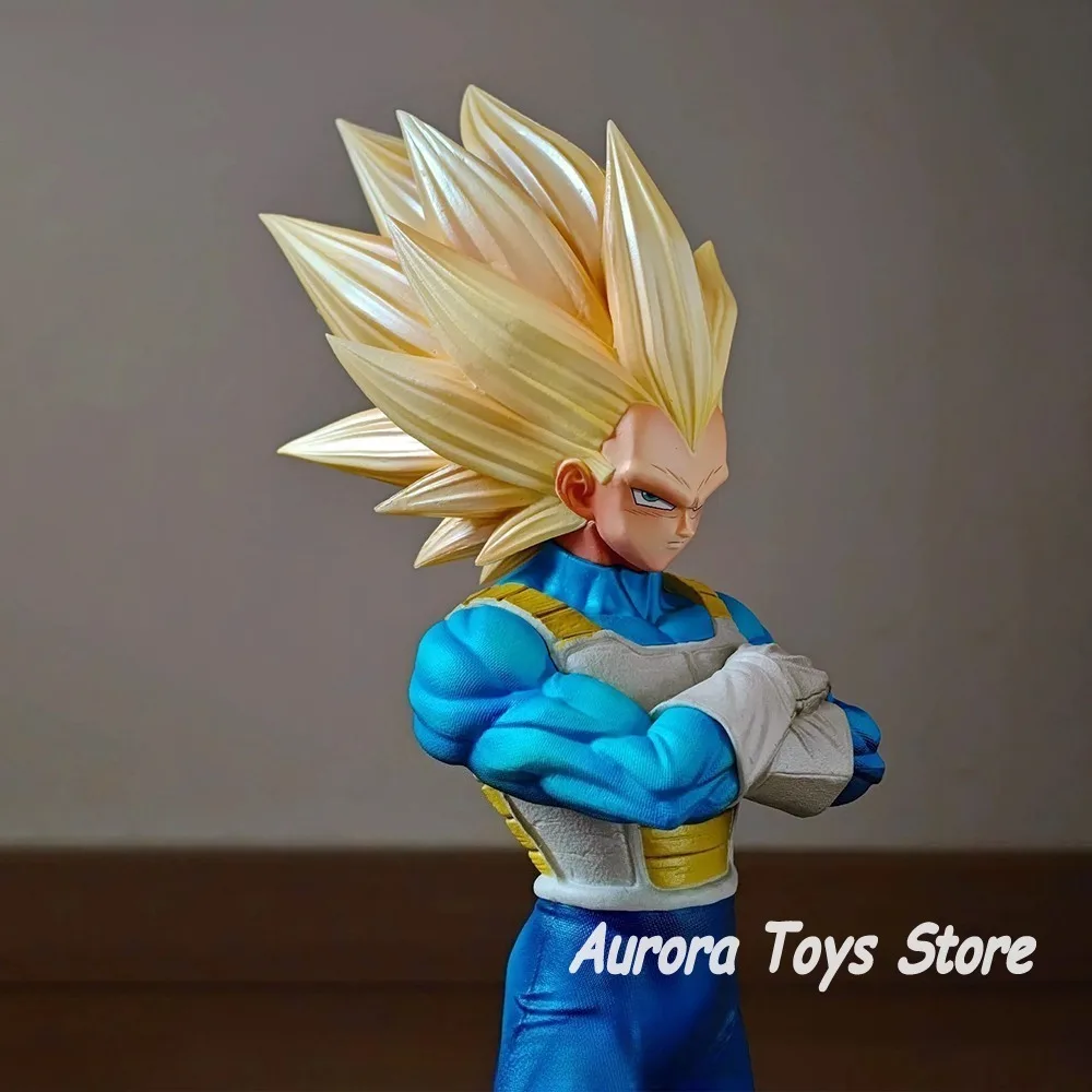 Figurki Anime Dragon Ball Z 31-33cm SSJ3 Trunks Vegeta Figurki Akcji Statuetki Pvc Ozdoby na Biurko Kolekcja Model Zabawki Prezenty