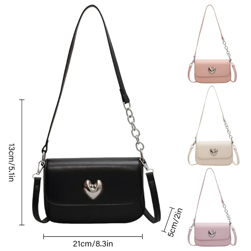 Bolsa compacta prateada crossbody para mulheres, bolsa ombro pequena elegante, bolsa couro pu para axilas