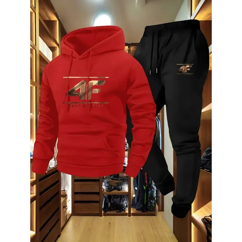 Men's Hoodie and Jogger Set, featuring 