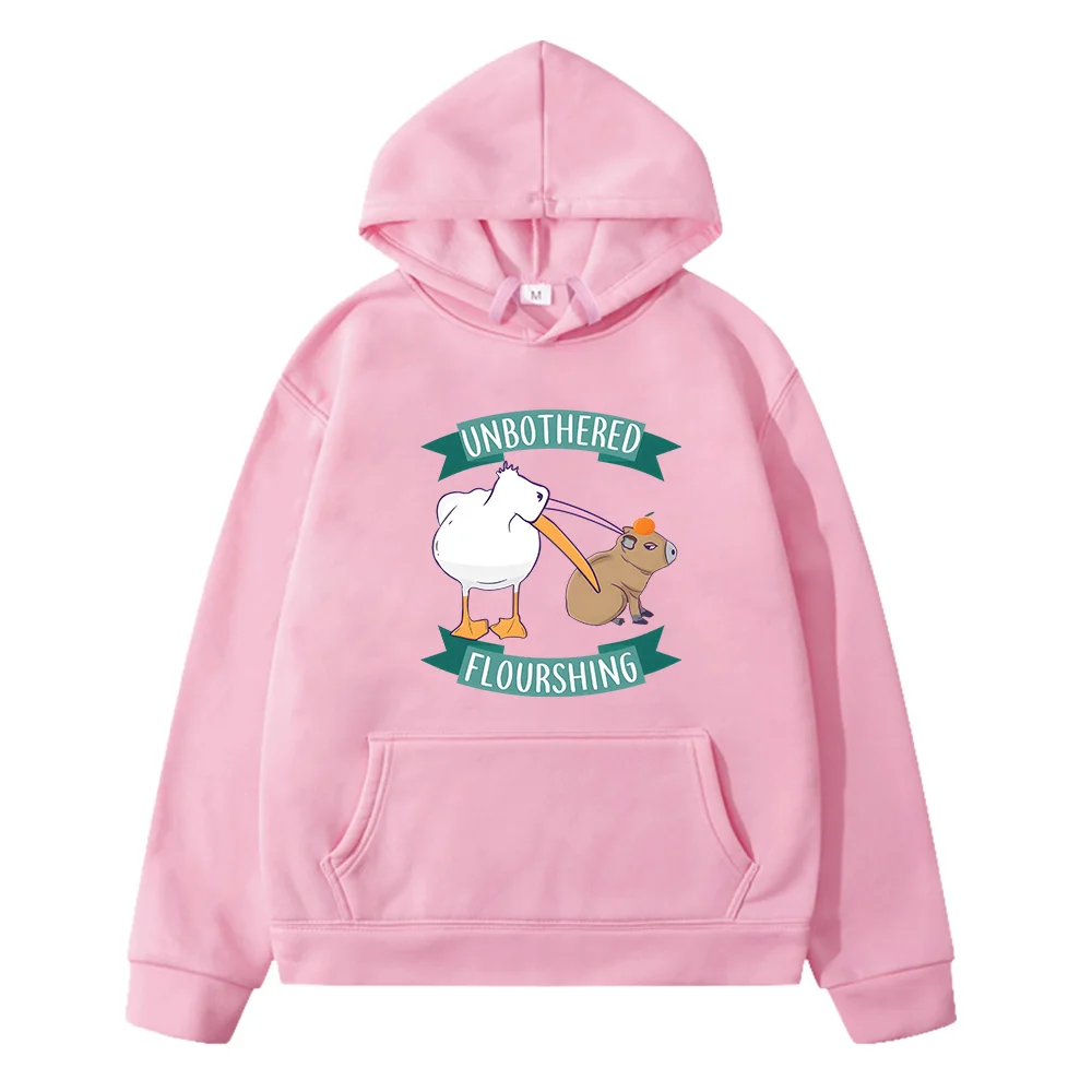 Capybara Funny Cartoon Girls Hoodies Autumn Cute Animal Sweatshirts Boys Hip Hop Hoody Pullovers Harajuku Boutique Long Sleeve