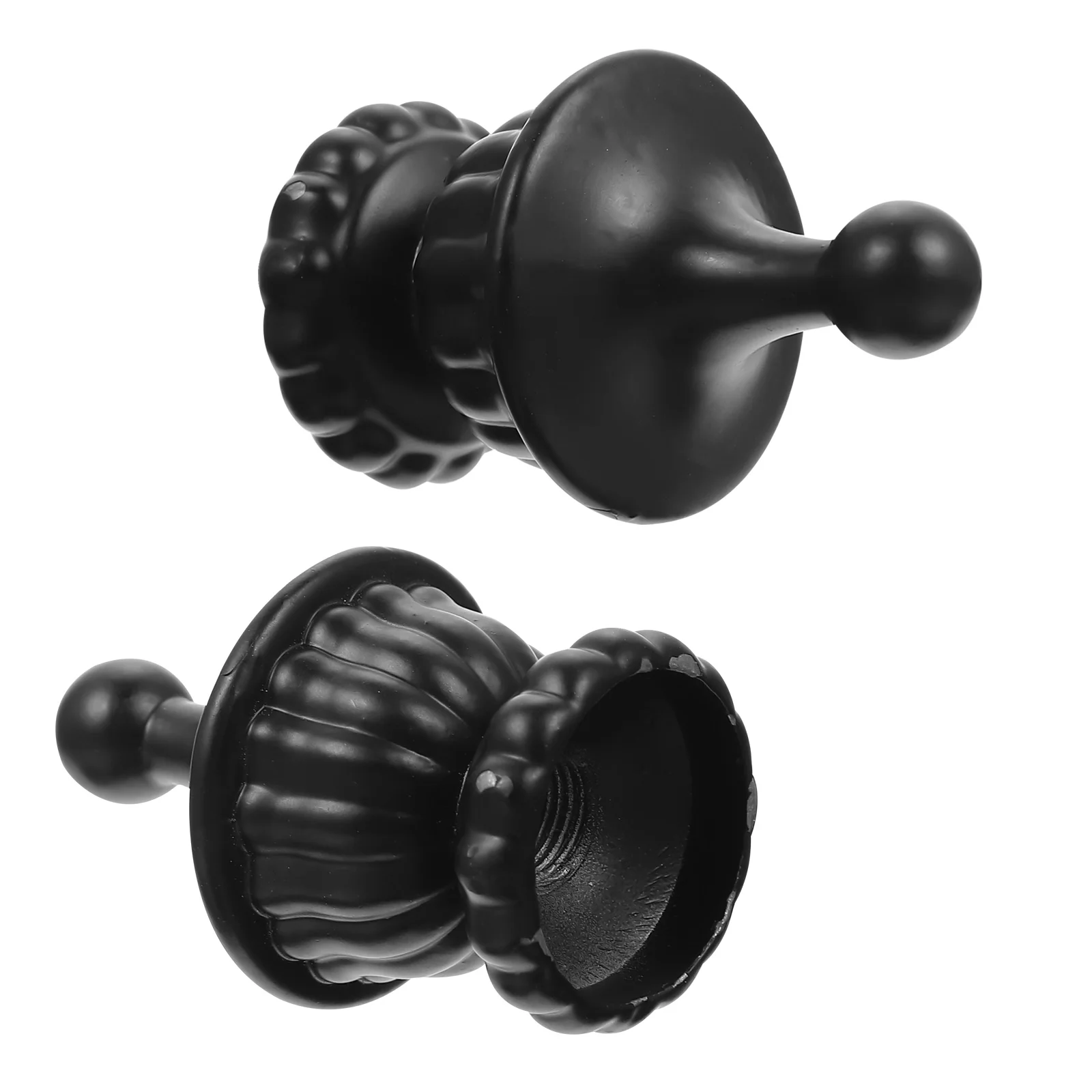 

2pcs Horn Frame Decorative Lamp Finial Table Light Replacement Polished Base Modern Style Floor Lamp Accessory Light Fixture