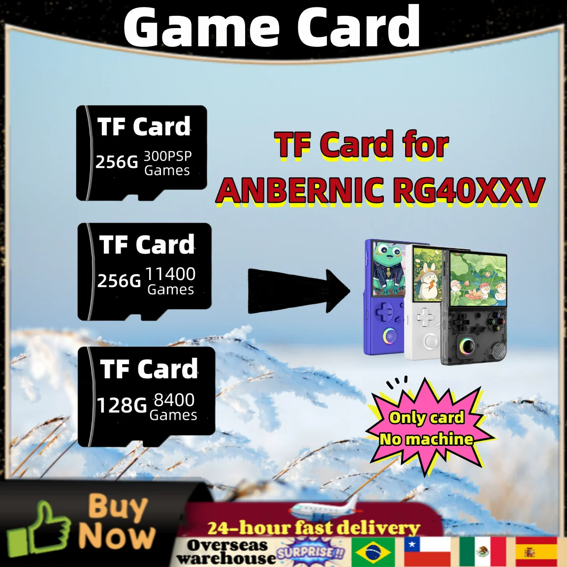 For Anbernic RG 40XXV TF Card Plug&play Pre-install Retro Game Card Handheld Retro Game Console PSP Memory Handheld Gaming Gift