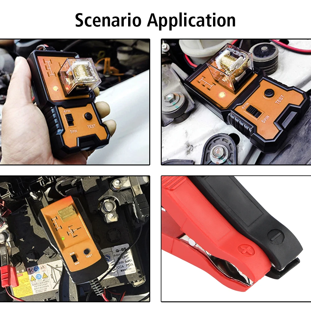 Car Relay Tester Car Accessories Universal 12V Automotive Electronic Relay Tester Car Battery Checker LED Indicator Light