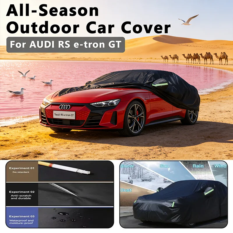 

Всесезонный автомобильный чехол для AUDI RS e-tron GT - полная защита на открытом воздухе, водонепроницаемый, пылезащитный, термостойкий