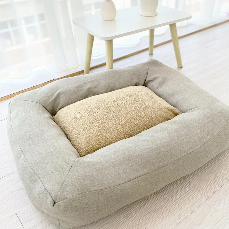 Small and medium-sized dog Keji dog mat Chai dog kennel thickened cashmere warm bite resistant kennel