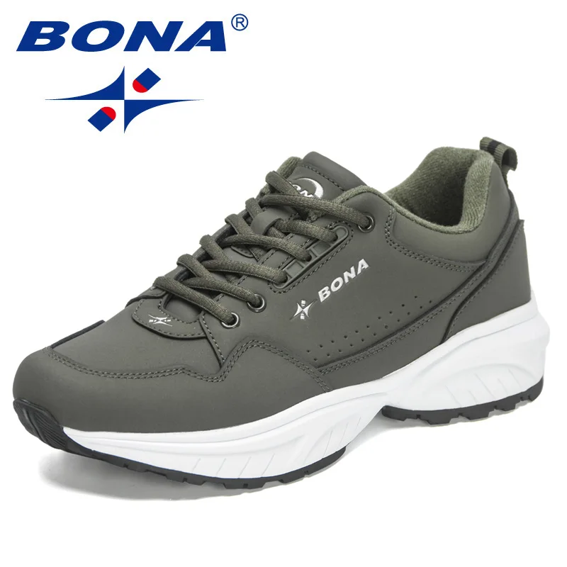 BONA 2022 New Designers Running Shoes Casual Sneakers Men Sport Shoes Lightweight Athletic Shoes Man Walking Jogging Footwear