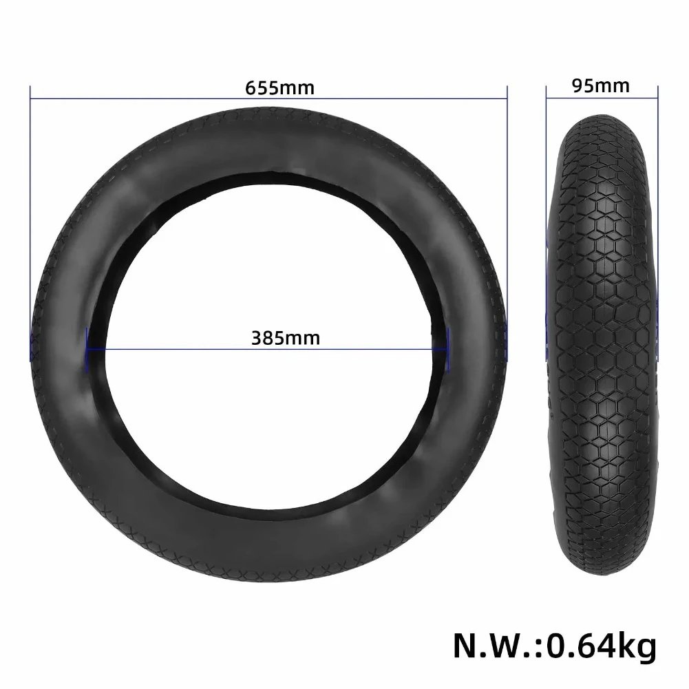 Folding Bicycle Tire 20x4 0 Inch Fat Tire with Angled Tread Pattern for Enhanced Control on For Street and Trails