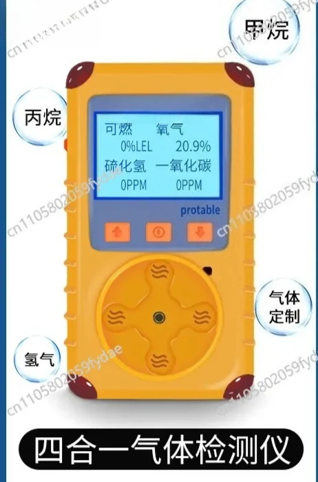 Combustible Four-in-one Gas Detector Marine Lead-free Carbon Dioxide Hydrogen Sulfide Alarm