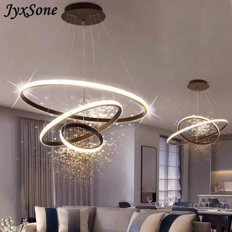 

Modern Ring Chandelier Home decorative for the kitchen Dining Room Living room Bedroom hanging led ceiling Lights indoor pendant