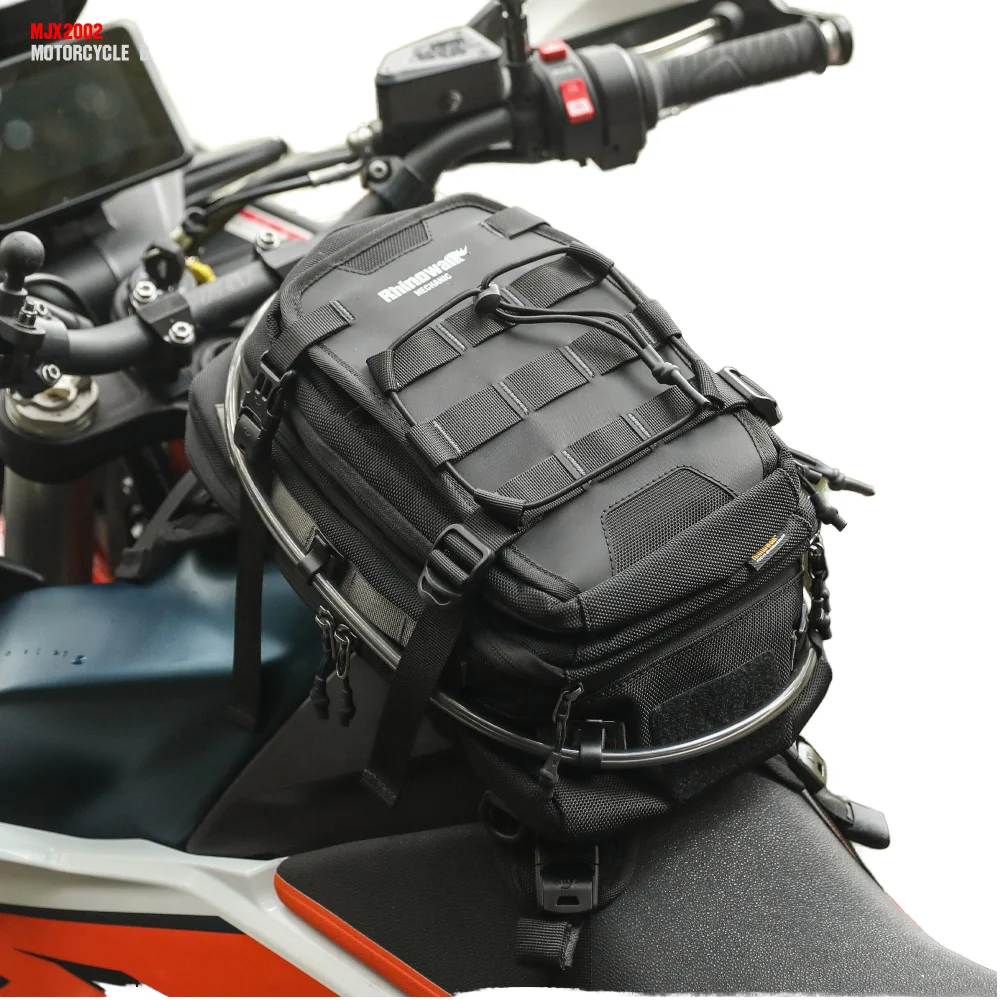 Universal 9L Motorcycle Tank Bag Durable Mechanic Series Adventure Fuel Tank Pack Fits Most Enduro Dual Sport Bikes