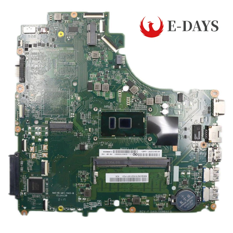 

For Lenovo V310-15IKB Laptop Motherboard DA0LV6MB6F0 with I3-7100U CPU UMA 4GB-RAM 100% Work