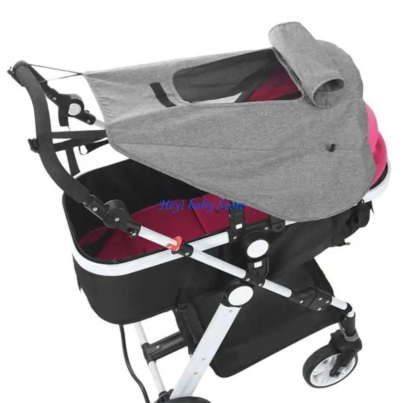 

Q1FE BABY COLLOLLERS SUN SHADE PRAM Защитная крышка с окном просмотра для защиты блокировки малыша