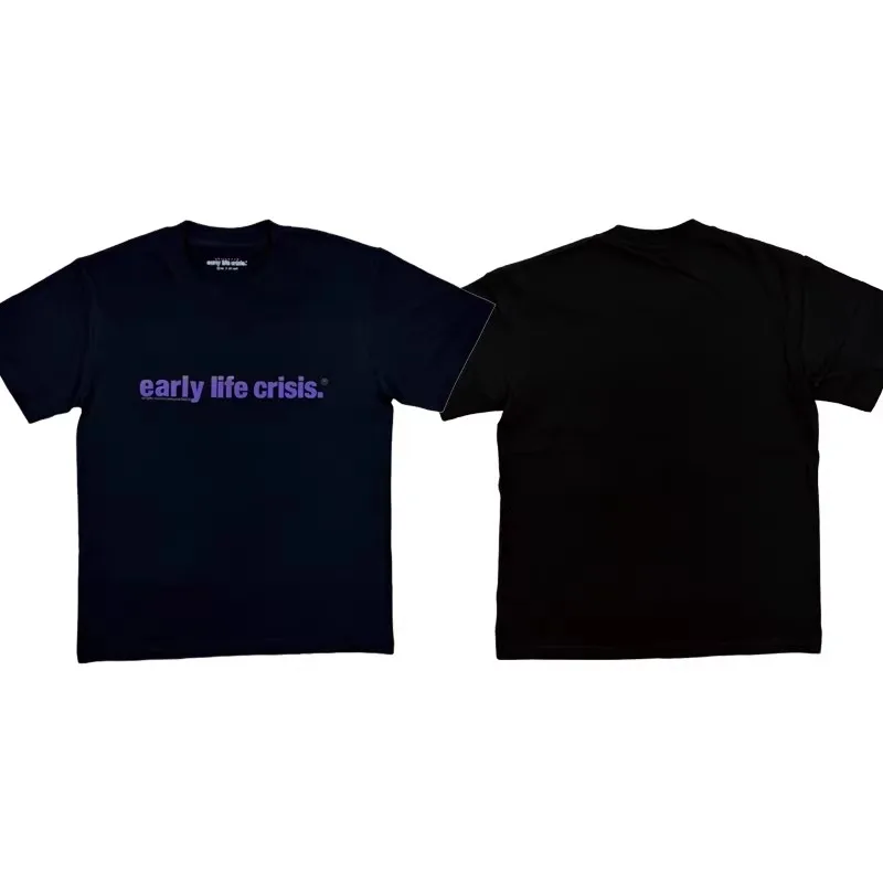 New Men Early Life Crisis Tour Colorful print T Shirts T-Shirt Hip Hop Skateboard Street Cotton T-Shirts Tee Top US size F37