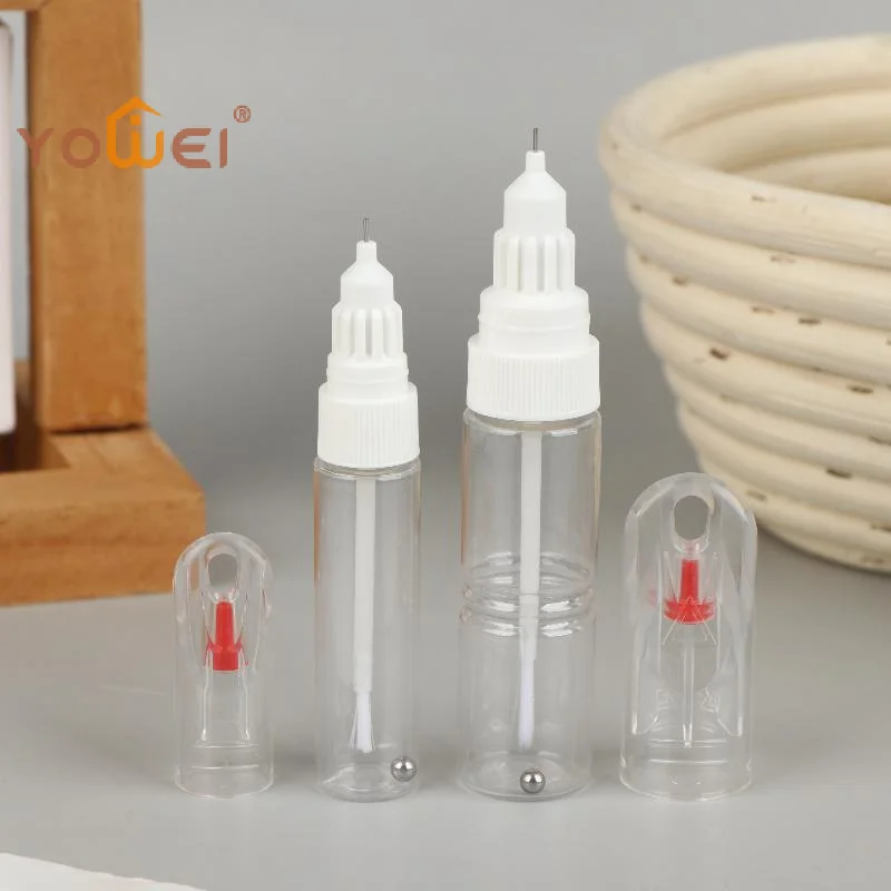 Latest 2 In 1 Needle Brush Dual-use Nail Polish Pen Empty Bottle Touch-up Paint Bottles Paint-mending Pen Dotted Pen+Drawing Pen