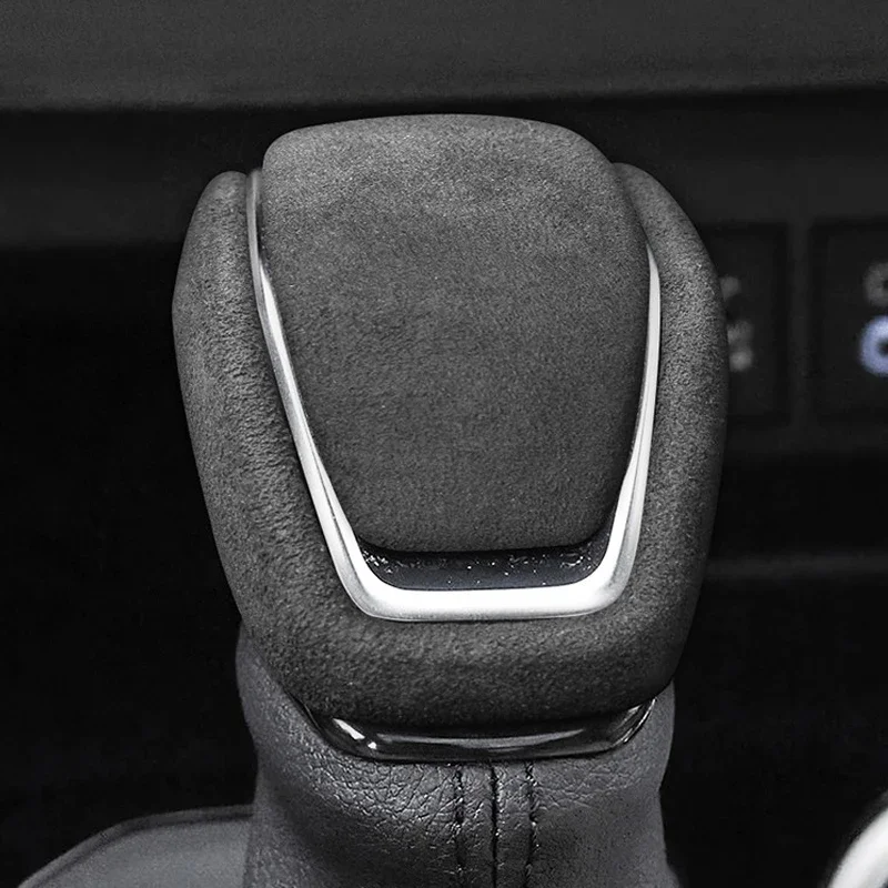

Car ABS Suede Gear Lever Protect Shell Protect For Toyota RAV4 Highlander Kluger Camry Corolla Cross 2020-2026 Gear Head Cover