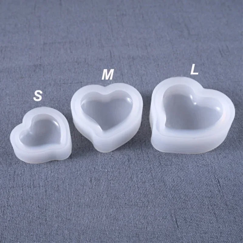 1 / 3Pcs Heart Shape Silicone Mold