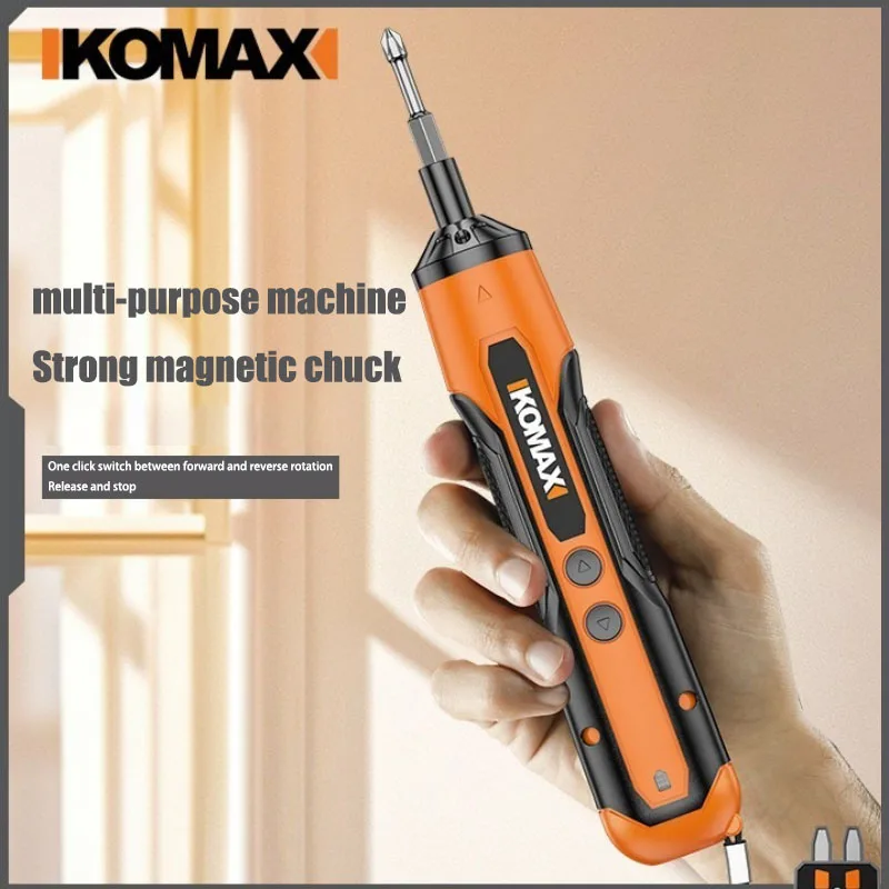 

KOMAX 4/6/8/10/12V Mini handheld Electrical Screwdriver Cordless Electric Screwdrivers USB Rechargeable Hand Drill Tools