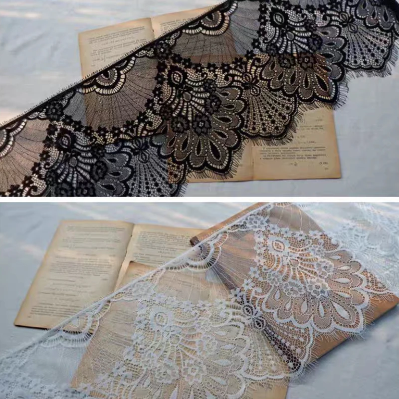 (3 Yards/batch) Handmade Eyelash Lace Fabric Decoration Sewing Clothing Wedding Embroidery Home Embroidery Soft