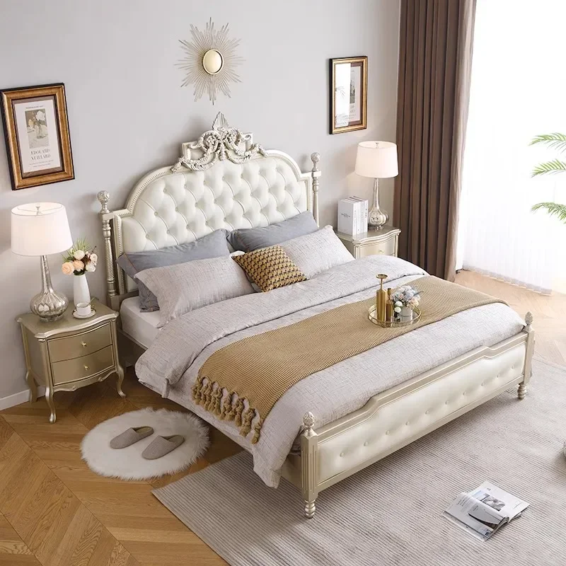 

Уникальная кровать для спальни, двуспальная кровать размера «queen-size», роскошный дизайн, кровать принцессы для сна, портативная скандинавская мебель для прихожей Muebles