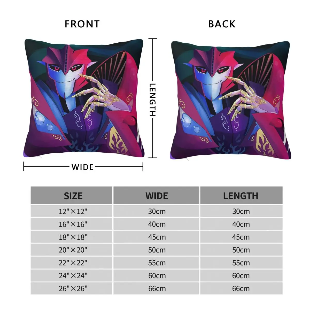Fancy Knock Out Screamer Square Pillowcase Polyester Linen Velvet Printed Zip Decorative Throw Pillow Case Sofa Cushion Cover