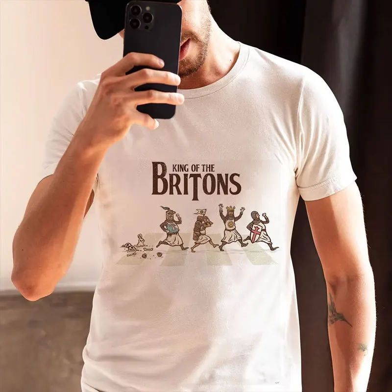 King of the Britons Funny Monty Python Gift T-shirt Short Sleeve Tee British Comedy Graphic clothes US size Tops S-6XL