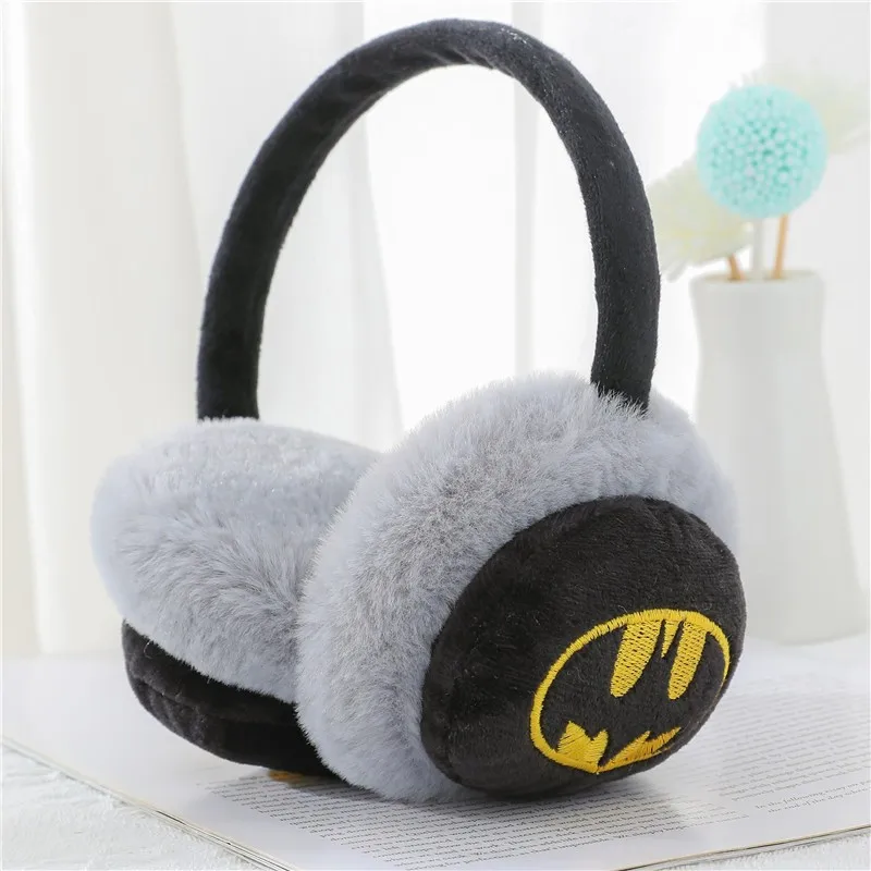 Coppe per le orecchie della lega regolabili per bambini dei cartoni animati Disney autunno e inverno che congelano coppe per le orecchie calde borse per le orecchie in peluche calde dei cartoni animati