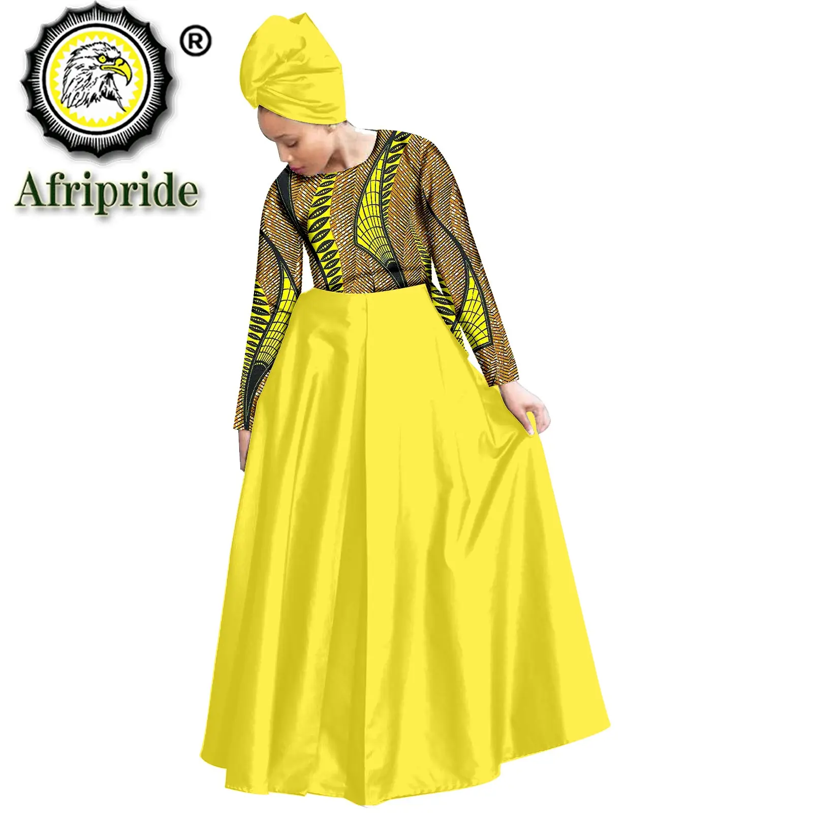 African Dresses for Women Print Tops Ankara Skirt and Headscarf Set Triditional Outfits Tribal Wear Formal AFRIPRIDE S2026010