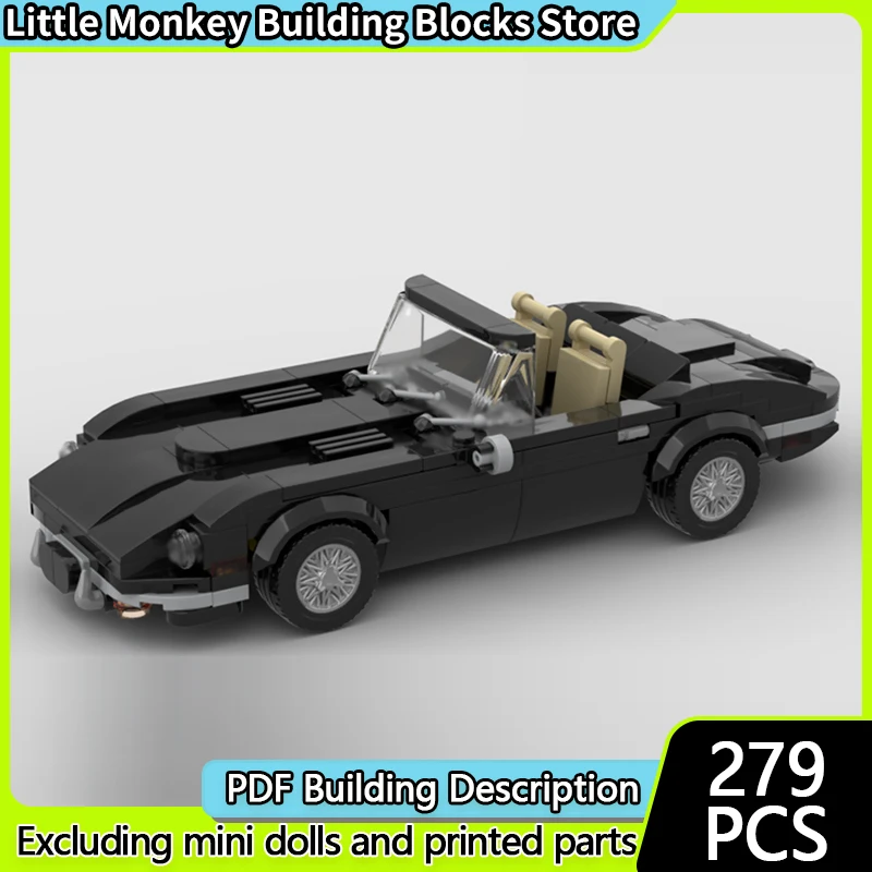 

Speed Racing Car Model MOC Building Bricks E-Type Retro Hypercar Modular Technology Children Holiday Gifts Assemble Toys Suit