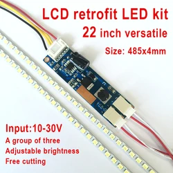 Kit de Luz de Retroiluminação LED, Tela LCD, Módulo Monitor, DC 10-30V, 22 