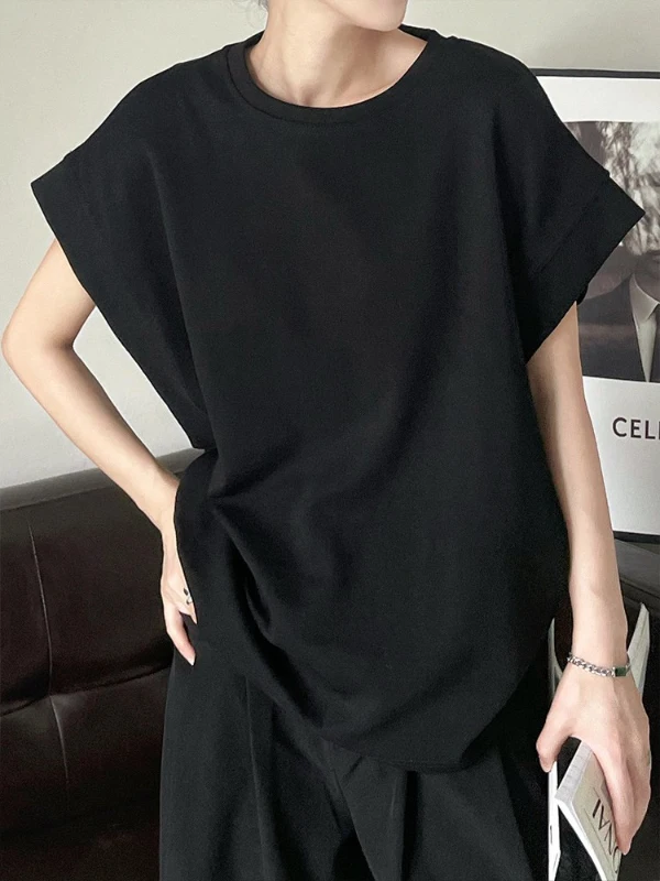 Comfortable Loose Cotton T-Shirt Short Sleeve round Neck Batwing Sleeve Summer New Style Korean Version Breathable Ladies Top