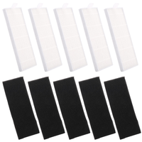 A61I NEW 5Pcs Sponge + 5Pcs Hepa Filter For Replacement Chuwi Ilife A4 Robot Vacuum Cleaner