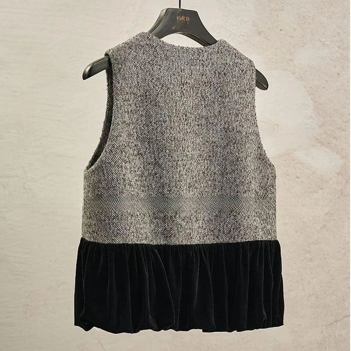 سترة التخسيس على الطراز الصيني للنساء | سترة عصرية بدون أكمام من الفيروسية، أزياء الخريف الأساسية يجب اقتناؤها #2