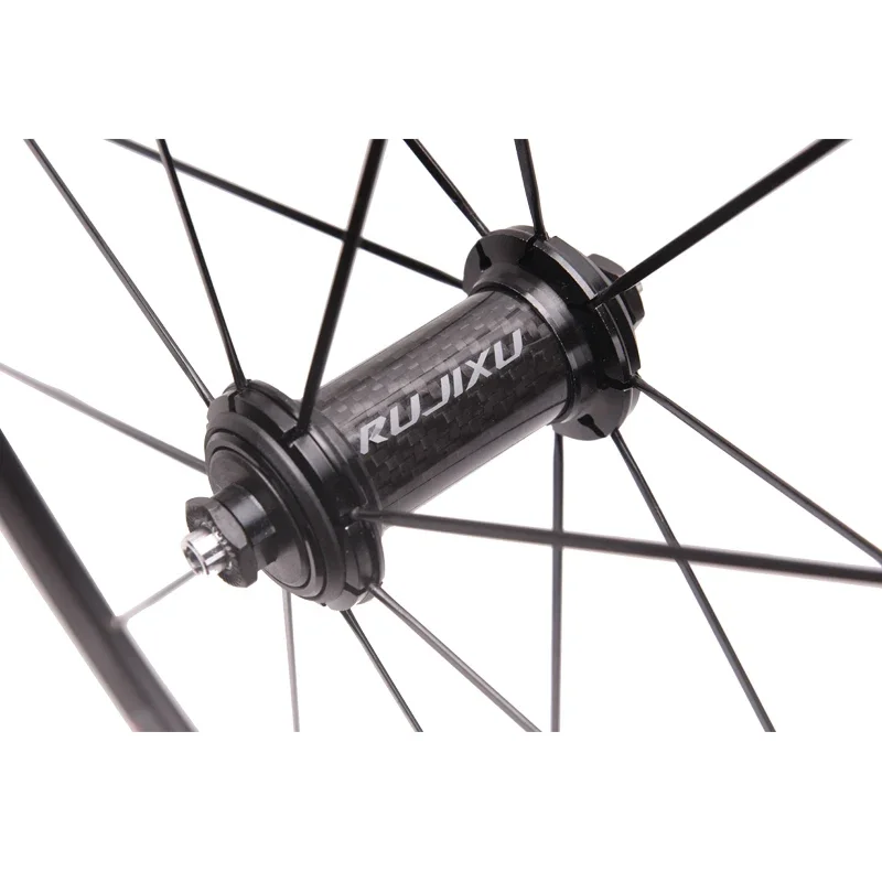 RUJIXU DTXT-8.0 700C 36mm Black Alloy V/Disc Brake Wheelset,16/21H Hub with PILLAR Spokes