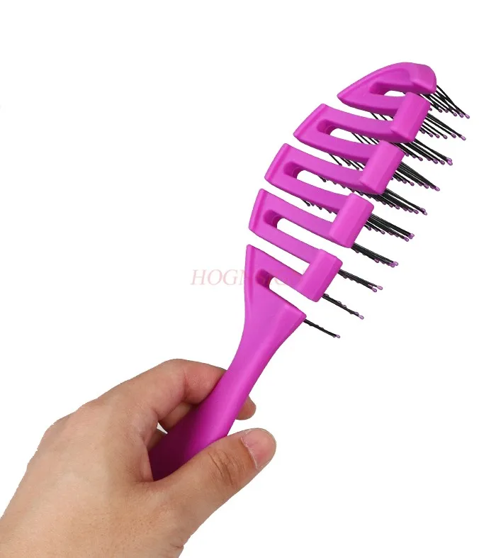 Multi color optional elliptical rib comb hairdressing comb