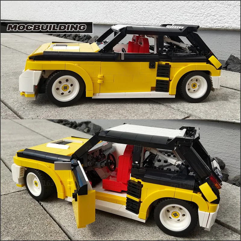

Moc Building Blocks R5 Turbo Car DIY Assembly Technology Bricks City Vehicle Transportation Toys Creative Display Xmas Gifts