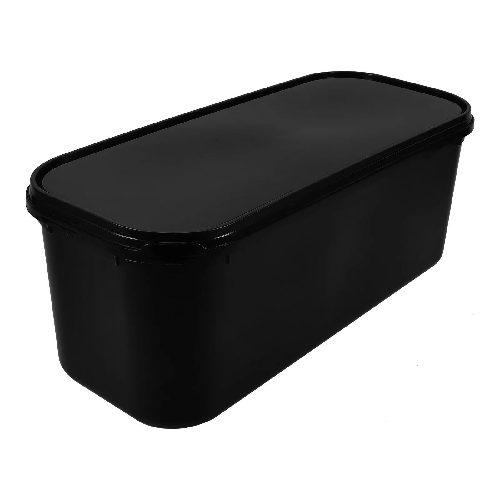 

1pc Ice Cream Bucket Reusable With Lid Storage Dessert Cups Freezer Containers Food Storage Container Lidded Buckets For Home