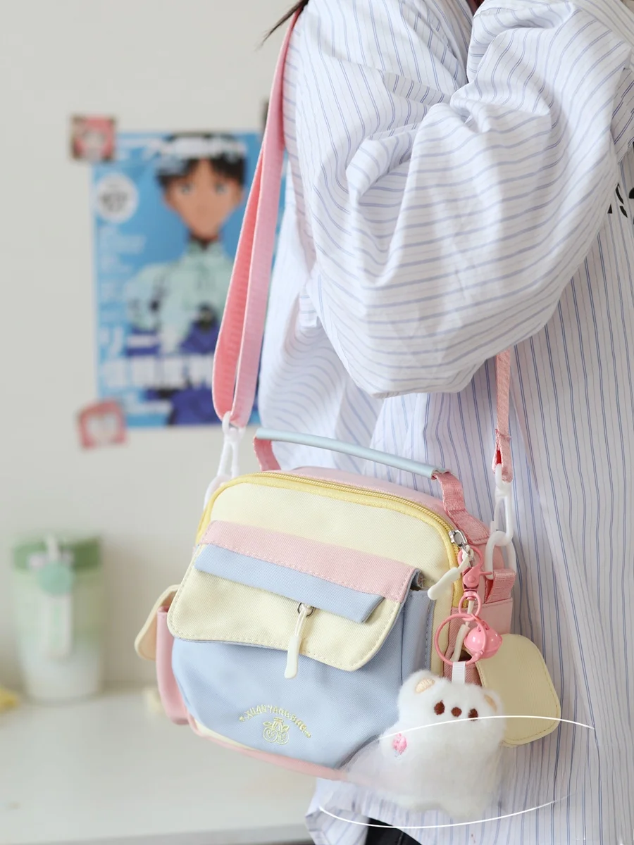 japones-sle-ins-girl-fre-contraste-de-cor-verao-dopane-outing-bag-feminino-Unico-ombro-inclinado-cruz-leve-mobi