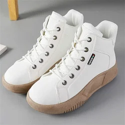 Calf Leather Big Sole Kid's Boot 38 Size Sneakers High Shoes For Women Sports Original News Seasonal Famous Brand 2022 Bity