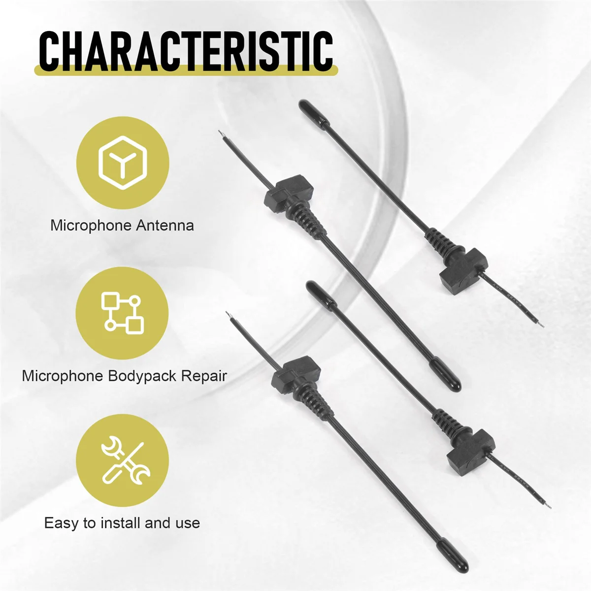 

BFYLW 4- шт. микрофонная антенна подходит для Sennheiser EW100G2/100G3, беспроводной микрофон, ремонт, запасная часть микрофона