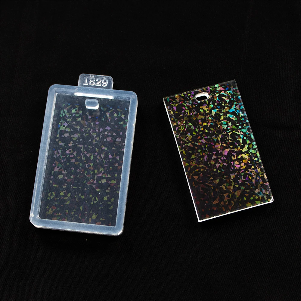 แม่พิมพ์ซิลิโคนโฮโลแกรมมันวาวสำหรับแม่พิมพ์หล่อเรซินยูวีอีพอกซี่ DIY