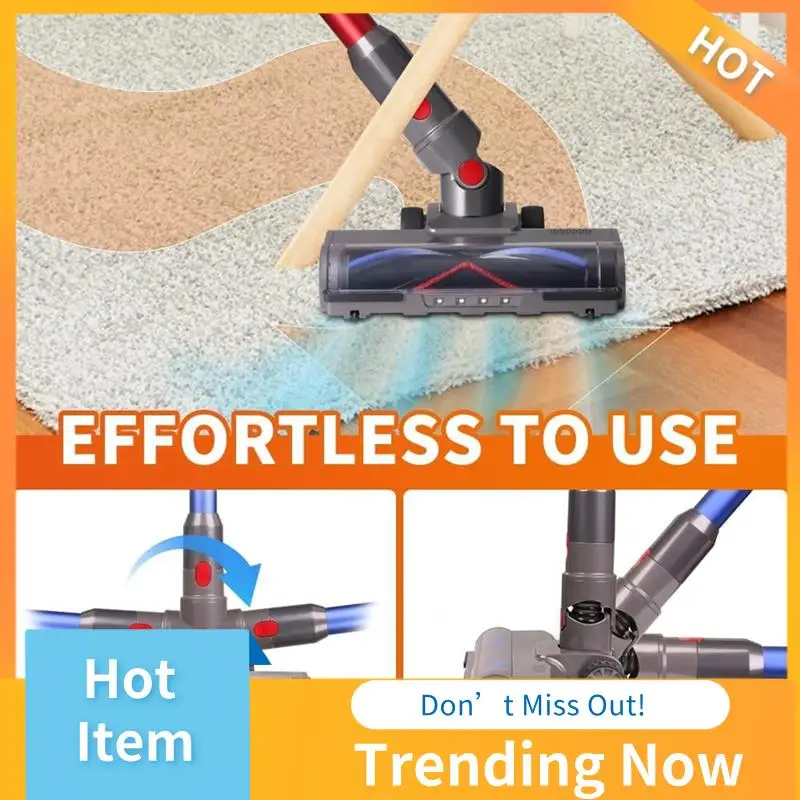 BBNV-다이슨 V7 V8 V10 V11 V15 LED 조명이 있는 진공 부착용 퀵 릴리스 롤러 브러시 클리너 헤드 교체