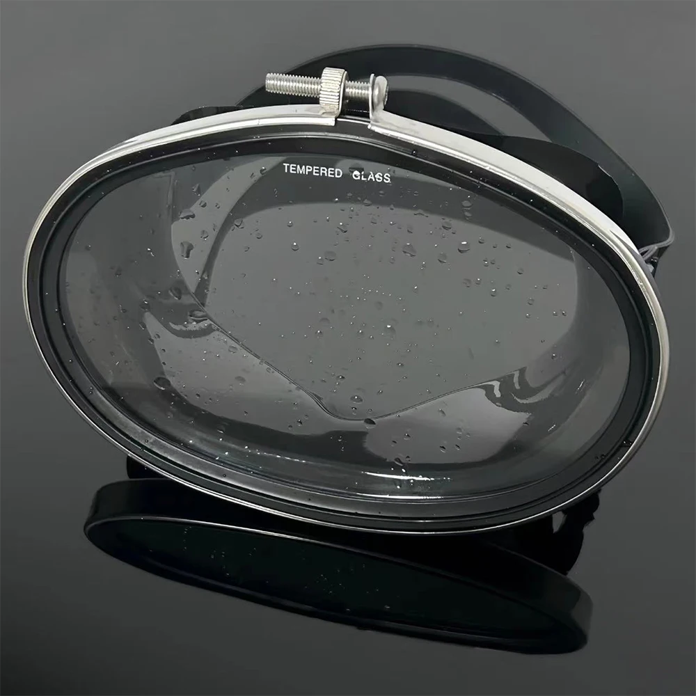 Diving Masks Oval Diving Mask Spearfishing Mask Classic Panoramic Wide View Scuba Goggles Tempered Glass Lens for Adults