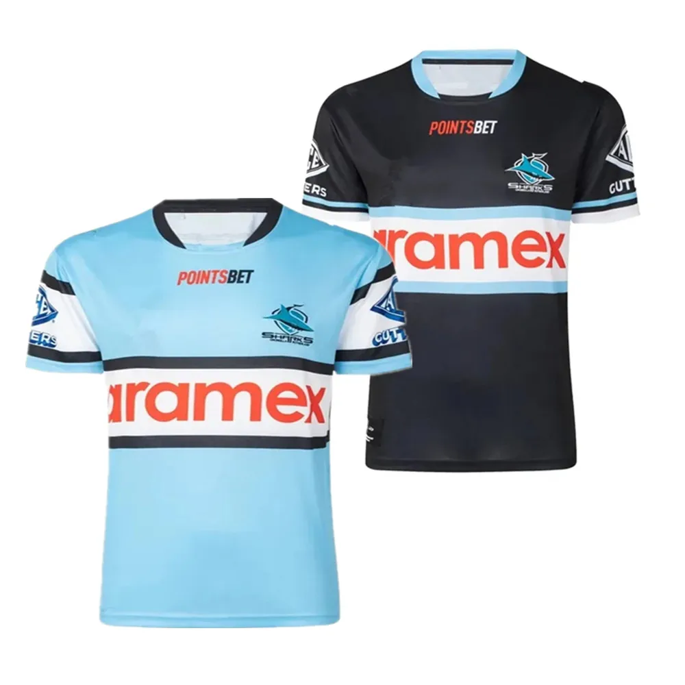 2024 Cronulla Sharks Home Rugby Jersey 2023/24 CRONULLA SHARKS black Baseball Cap hatsTRAINING JERSEY size S--5XL